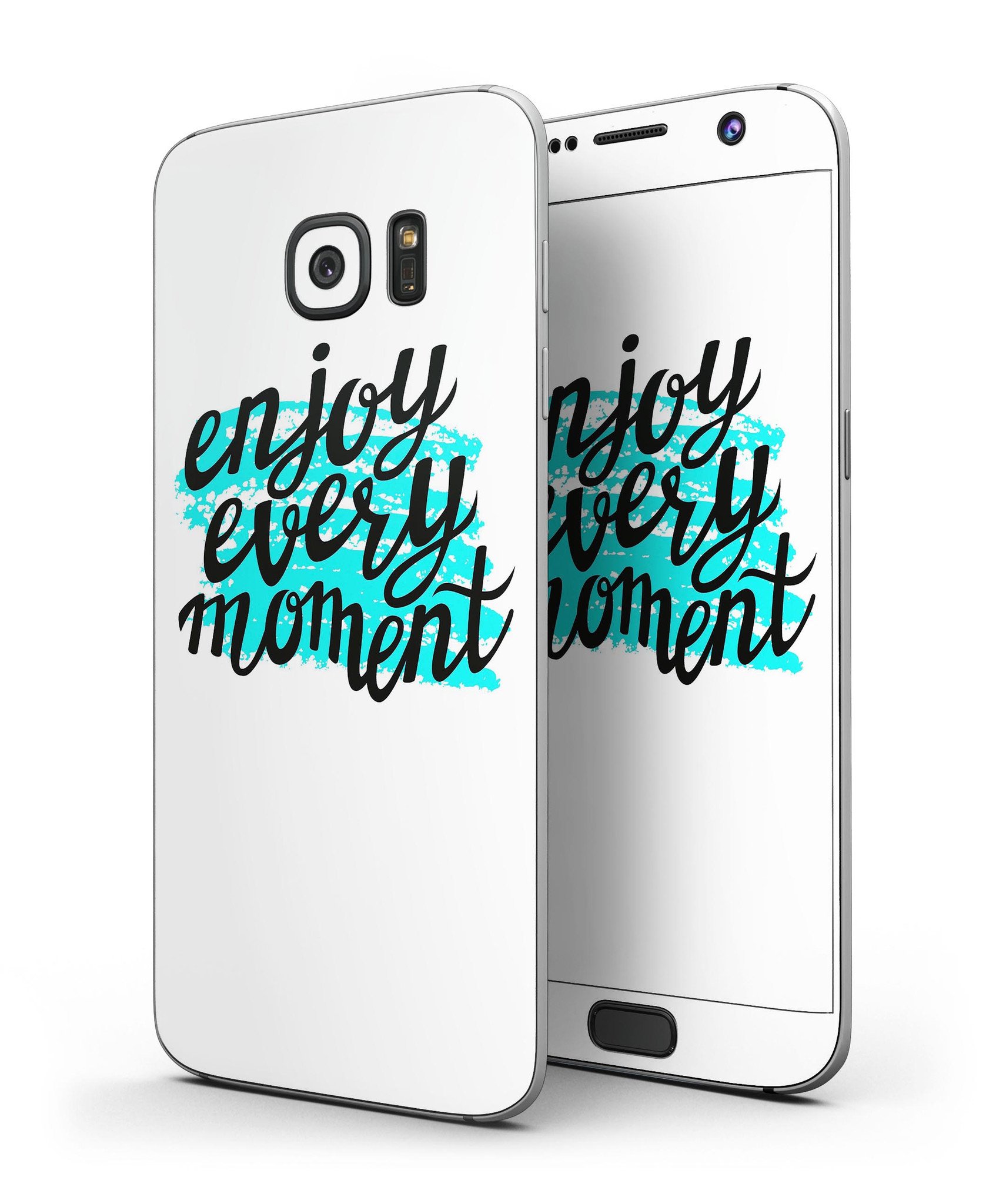 Full Body Skin-Kit for Samsung Galaxy S7 and S7 Edge, showcasing ultra-gloss and soft-matte finishes.